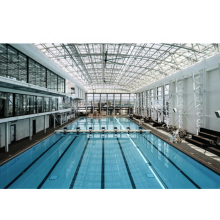 Prefabricated swimming pool roofing structure steel stadium truss roof design